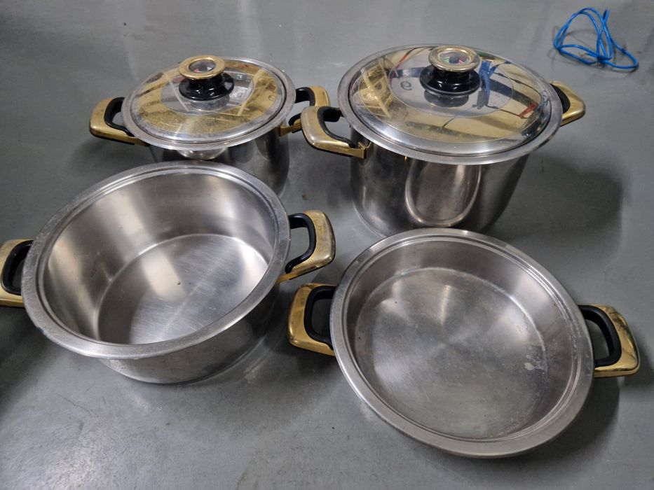 Trem de cozinha 4 panelas e tachos top