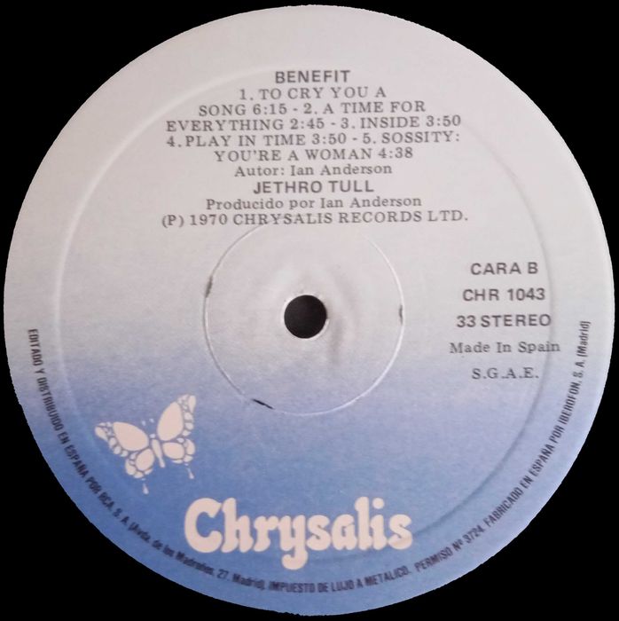 JethroTull	- - - - -	Benefit	- - - - -	LP