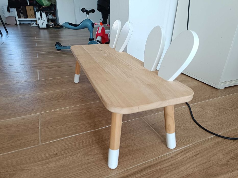Banco infantil orelhas de coelho da Zara Home