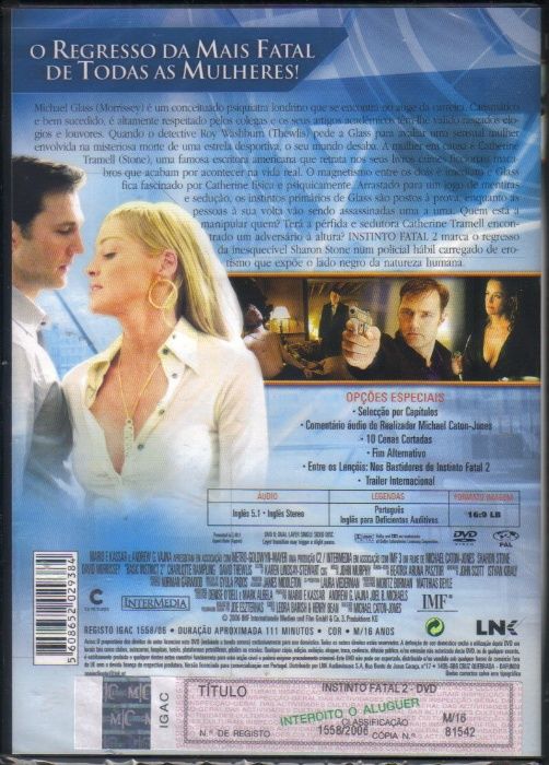 DVD Movie: BASIC INSTINCT 2 Special Edition - NEW! SEALED!64310020248194123