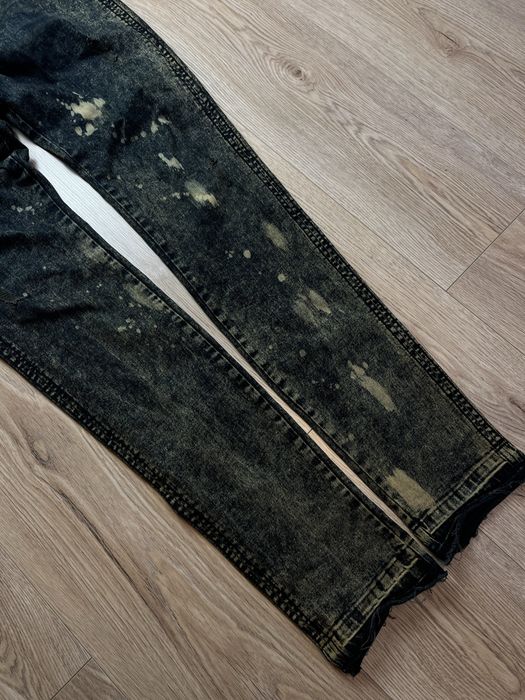 Represent Distressed Grey Bleach Skinny Nowe Męskie XL Dzinsy Jeans Opium Streetwear Designer