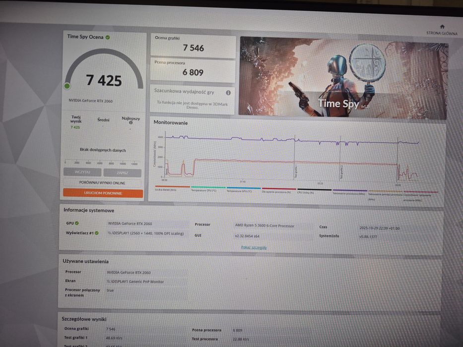 Komputer gamingowy ryzen 5 RTX 2060 WIFI 512gb SSD 16GB RAM