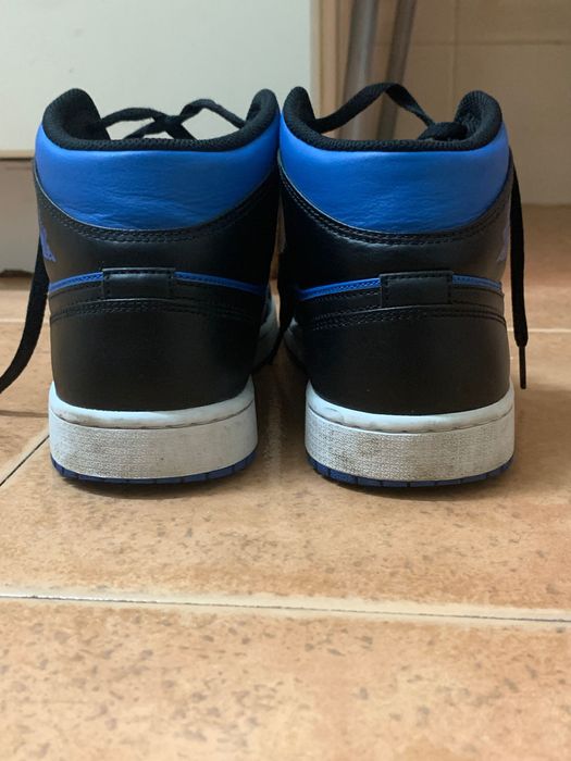 Air jordan azul cano alto