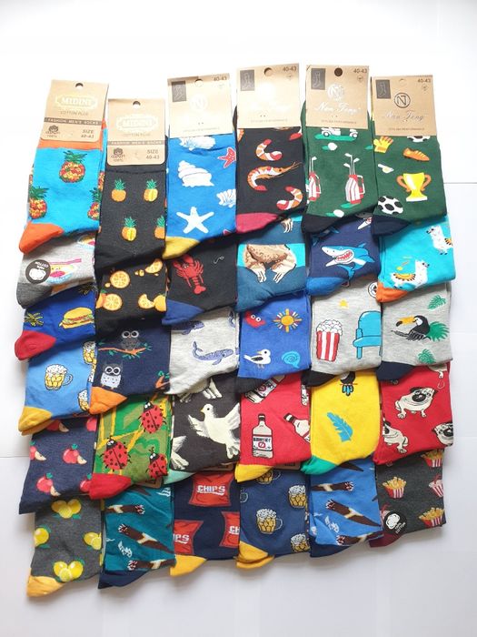 GiftBOX kolorowe skarpetki crazy socks Mix kolorow