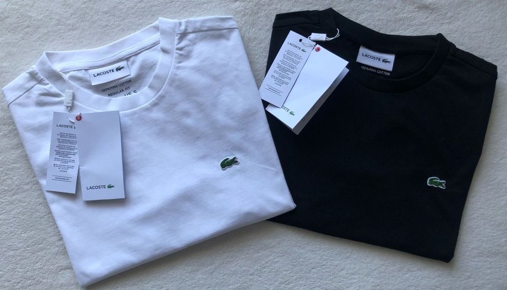 Nowa męska koszulka lacoste biala xl