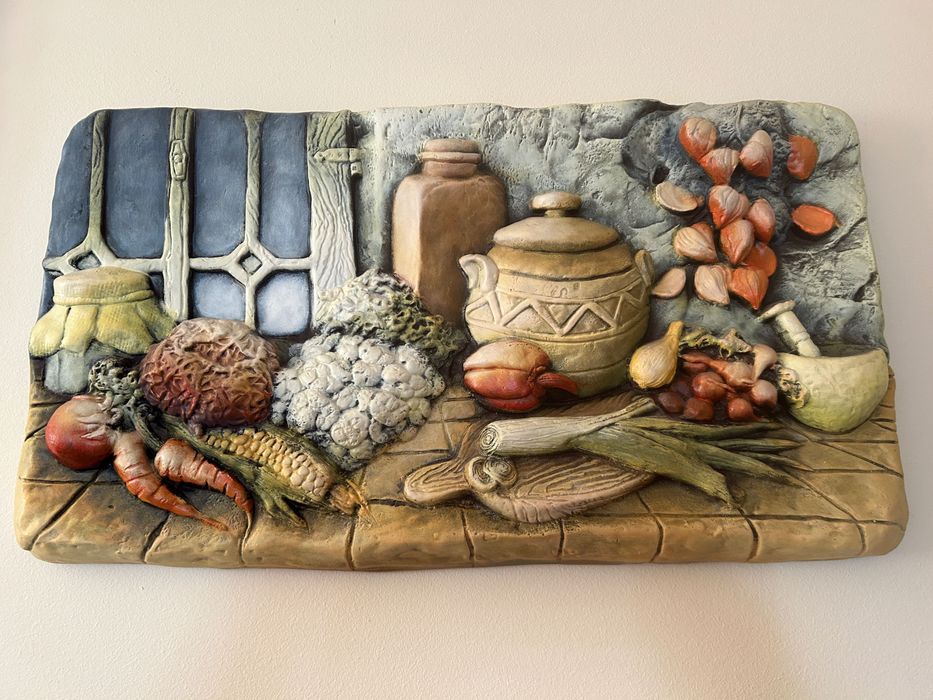 Obraz płaskorzeźba dekoracyjna kuchenna