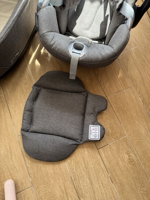 Trio Elétrico Cybex e-Priam Rose Gold Platinum (Completo + Base Isofix Z)