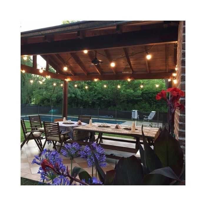 Gambiarra grinalda arraial casamento jardim exterior, 20m, 20 suportes