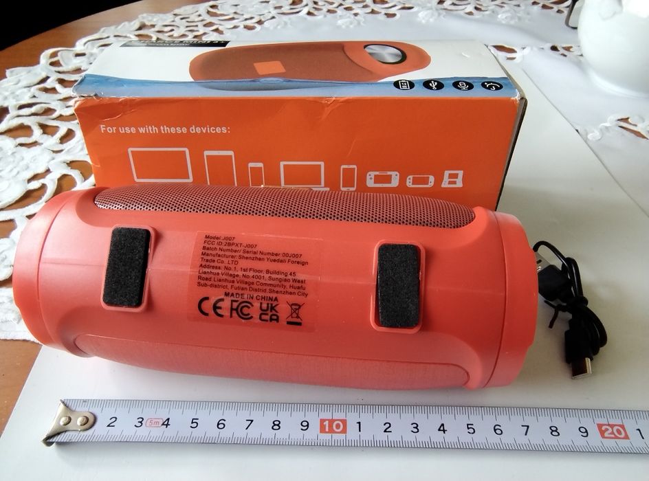 Przenośny bezprzewodowy głośnik