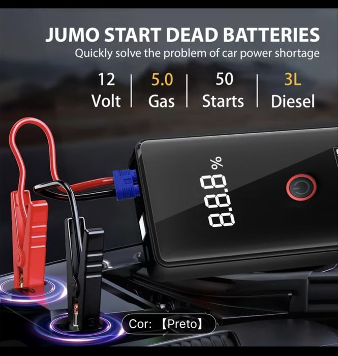 BOOSTER 12V Compacto com lanterna