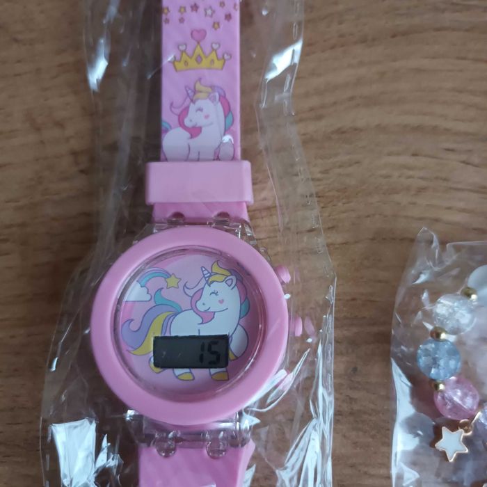 Zegarek + bransoletka unicorn jednorożec prezent dla dziewczynki