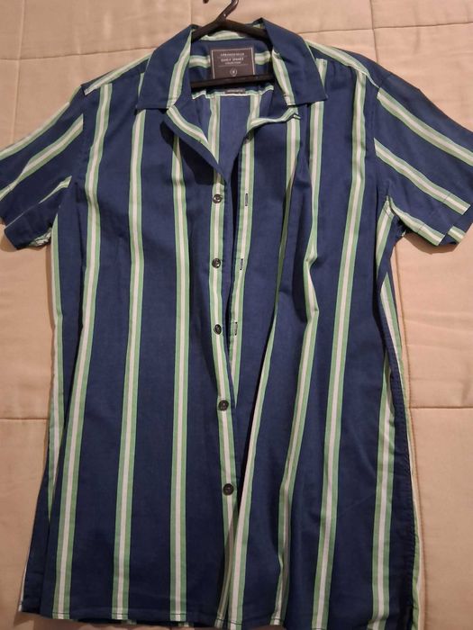 Camisa riscas manga curta Springfield