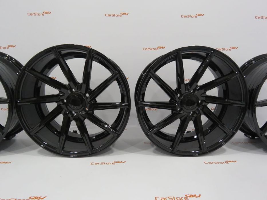 Jantes Look Vossen CVT 18 x 8 et 40 5x112 Preto Brilhante