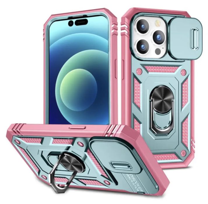 Nakładka Defender Slide Do Iphone 6/7/8/SE 2020 bialy różowy