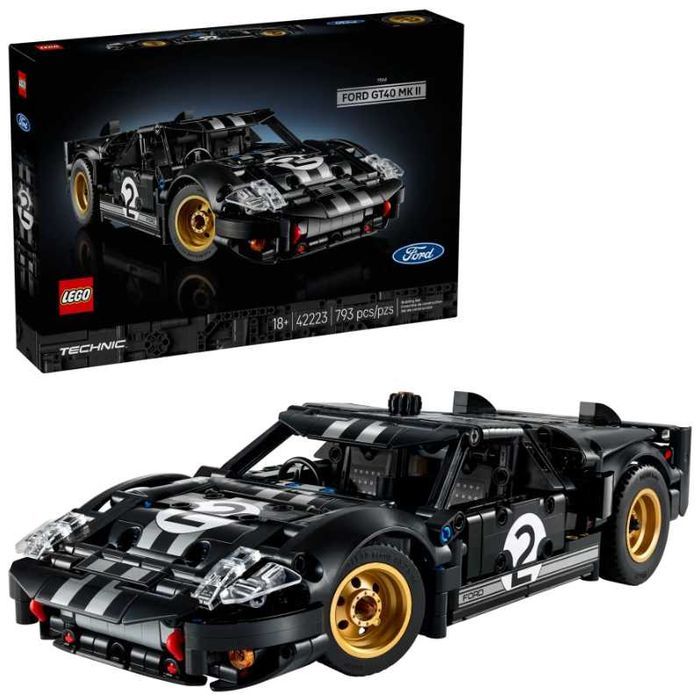 Klocki LEGO Technic 42223 Samochód wyścigowy 1966 Ford GT40 MKII