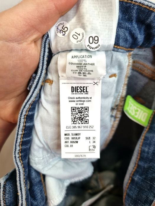 Jeansy dżinsy Diesel Slandy Super Skinny roz. 32x34