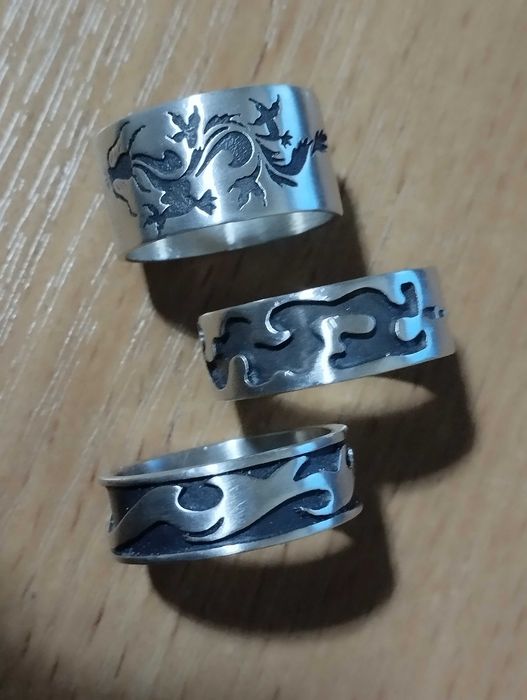 Срібло кільца 925 широкие