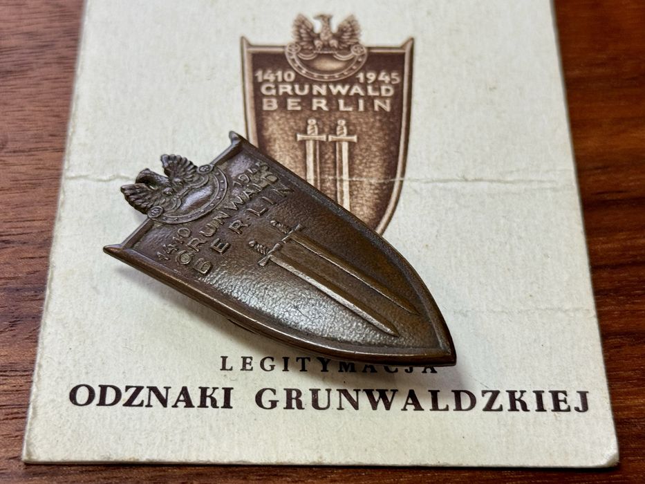 Odznaka Grunwald Berlin  + Legitymacja PRL