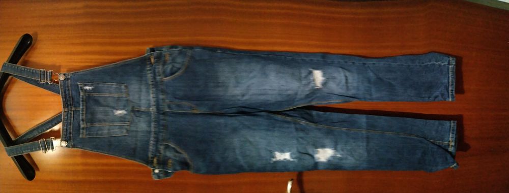 Calças de ganga/jardineiras