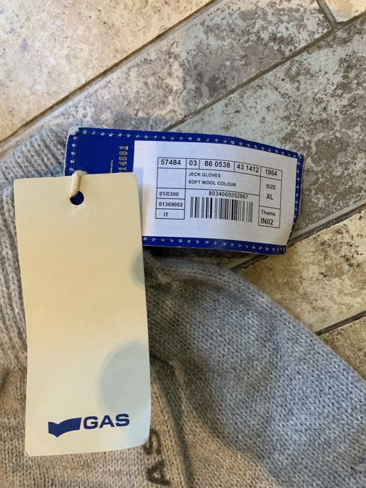 GAS мужкие теплые перчатки XL (made in Italy)