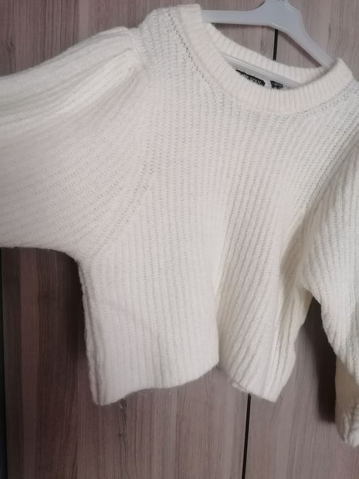 Kremowy krótki sweter Brave Soul XS