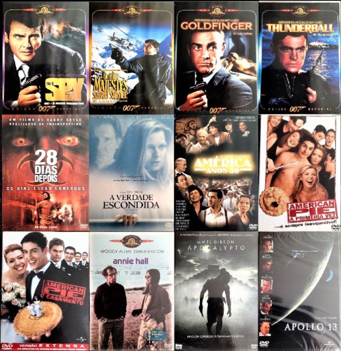 60 DVDs - Raros - Muito Bom Estado
