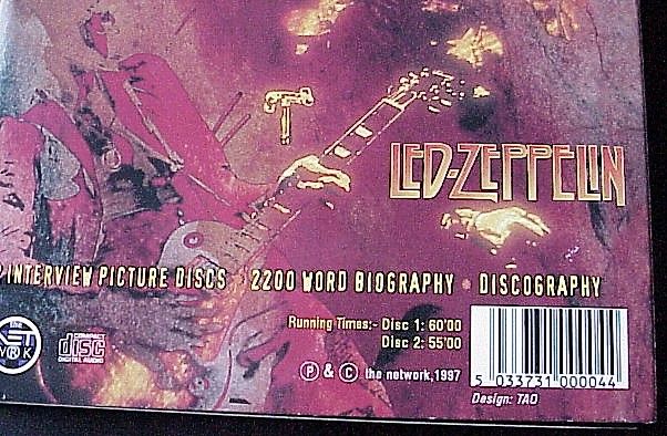 Led Zeppelin - Through The Years - 2 Picture CD with Intervie -RARYTAs