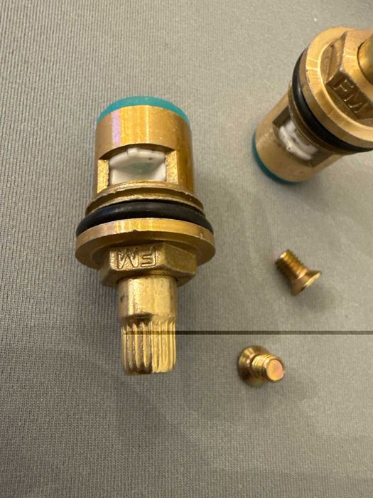 Керамические кран-буксы 1/2" (комплект 2 шт) — Латунь, модель 1016-C