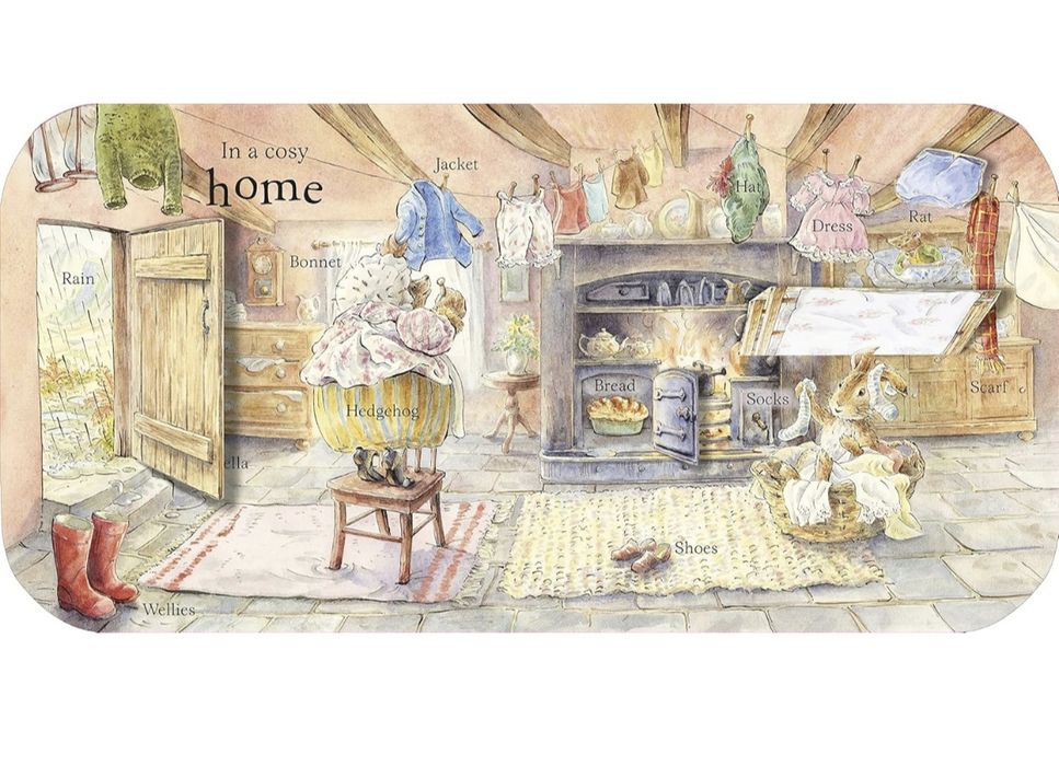 Інтерактивна книжка з віконцями — Peter rabbit first 100 words