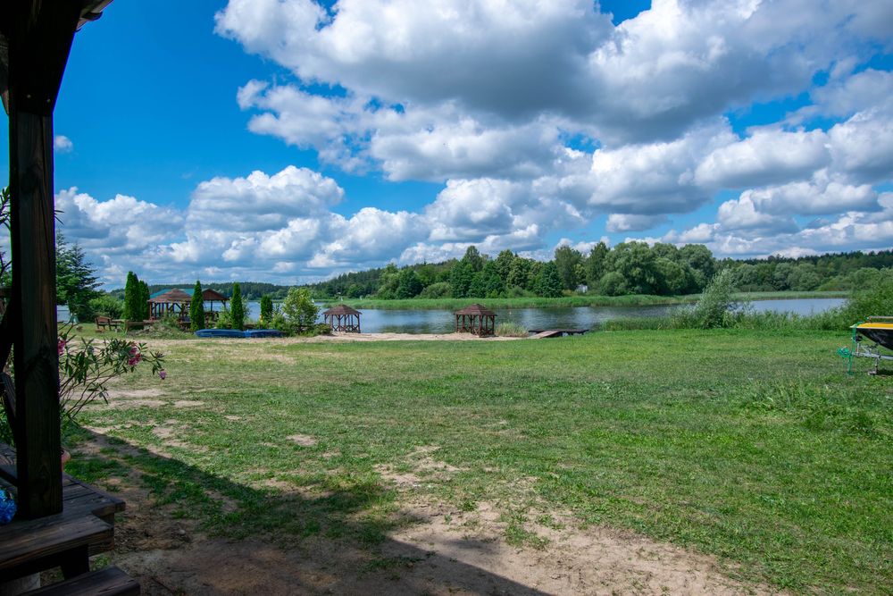 Domek z własną plażą na mazurach