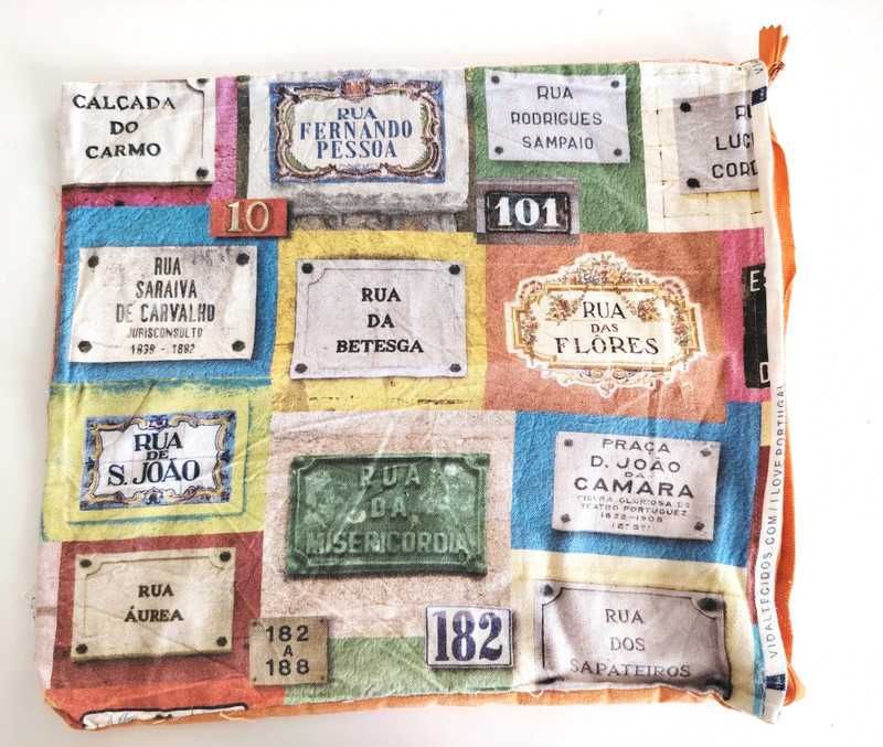 Fronha almofada ruas portuguesas