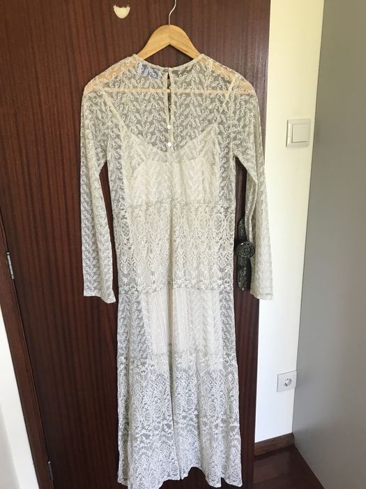 Vendo vestido renda Zara como novo M