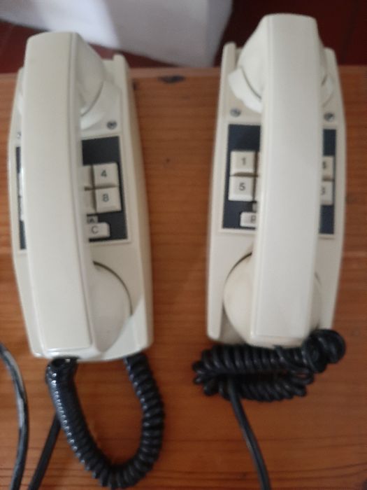 Telefone vintage com toque mecânico, parede telefone