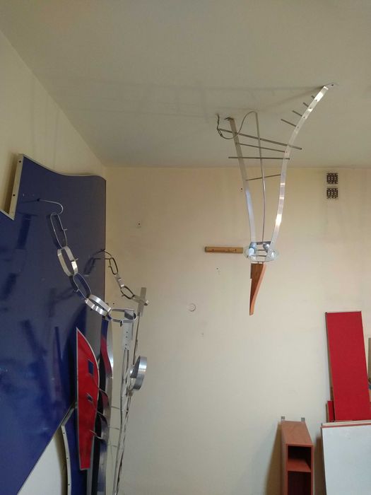 "ANIOŁ SPĘTANY" + 4 lampy elementy dekoracji wnętrza aranżacja