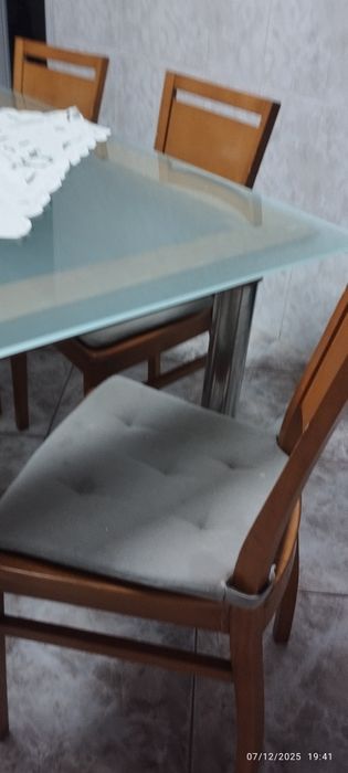 Mesa cozinha pés inox