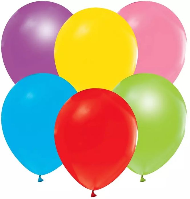 Balony różnokolorowe 30 cm (50 sztuk). Godan. Nowy Produkt