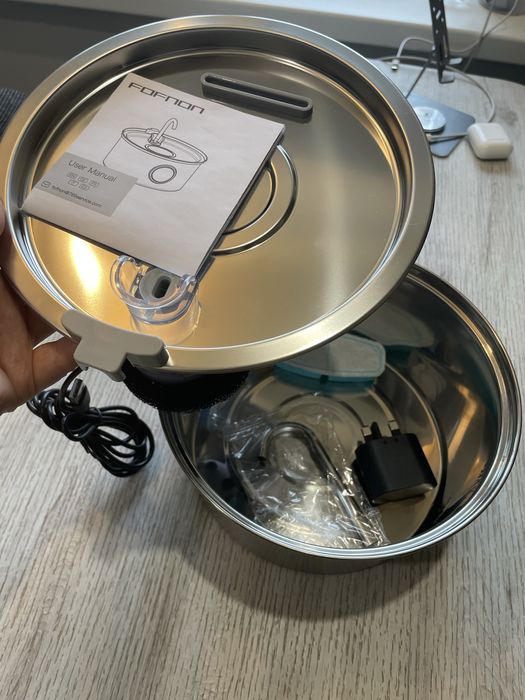 Поїлка для тварин, фонтанчик, нержавійка