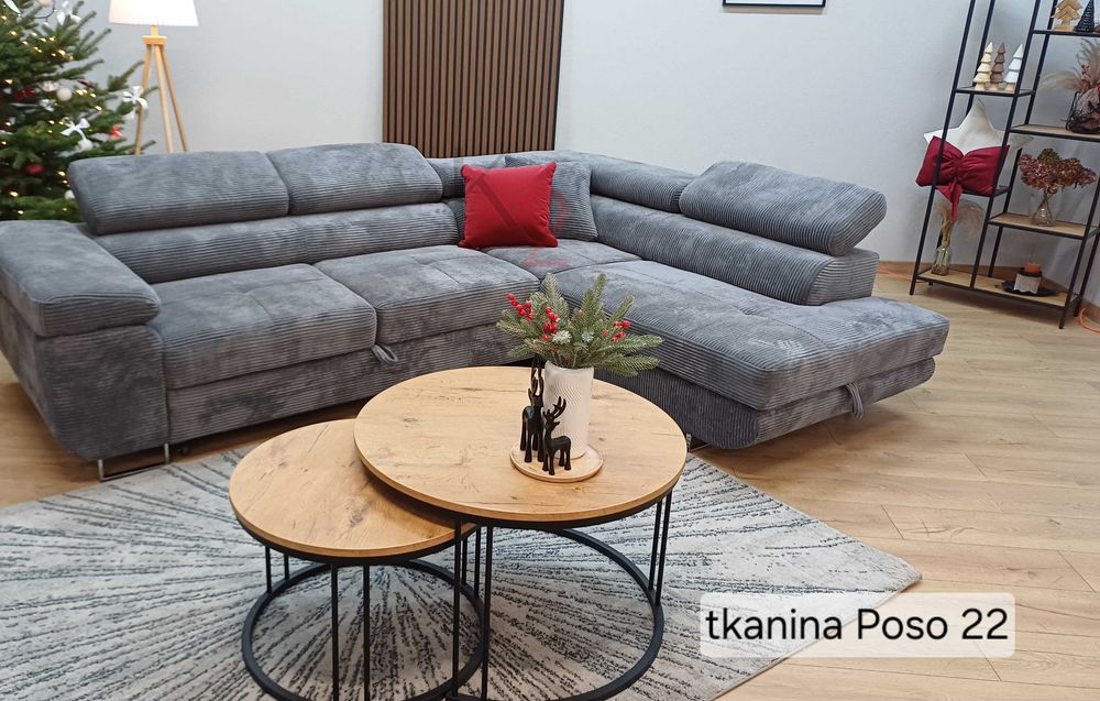 Narożnik ARTEON POD WYMIAR Kanapa Sofa Rogówka  Rozkładana USB+GRATIS