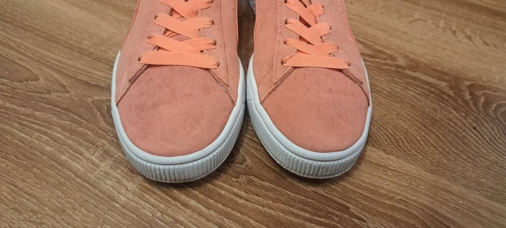 Buty sportowe, adidasy, trampki, puma, 40,5, kokarda, morelowe