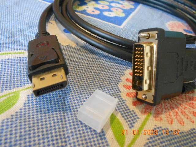 cabo adaptador display port para dvi ATENÇÃO LER O ANUNCIO