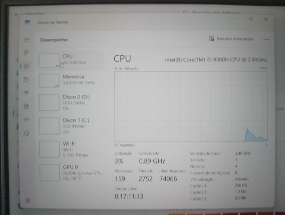 Gaming Lenovo Legion i5 9300H + GTX1650 + 24GB RAM + SSD + HDD