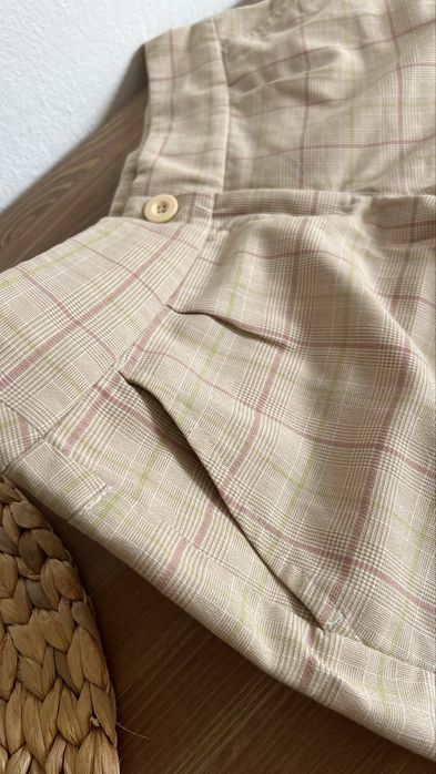 Szorty krótkie spodenki Vero Moda krata old money 38 M