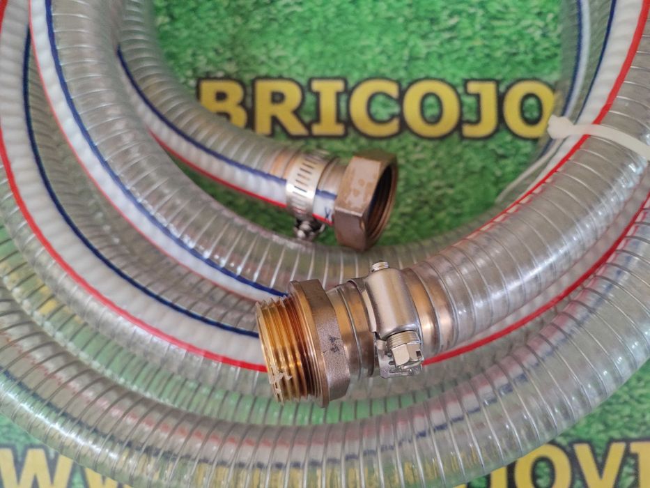 Tubo de Pesca Rígido Canelado 1" - 7 Mts + Pinha Latão C/Filtro -NOVOS