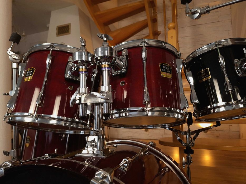 Perkusja Yamaha Stage Custom Advantage | 1 właściciel | Pokrowce | + 10” TOM | Tama HP200P NOWA