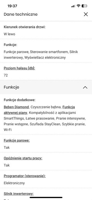 Sprzedam pralkę  Samsung