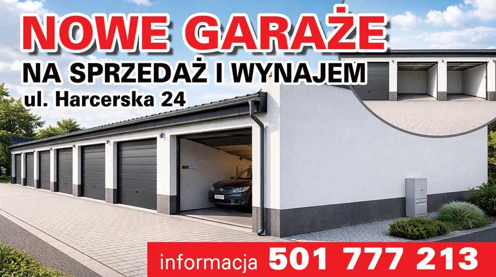 Nowe garaże murowane Siemanowice Śląskie ul. Harcerska