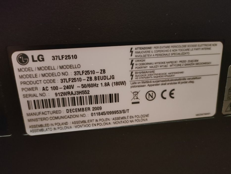 Telewizor LG 37LF2510 mam pilota