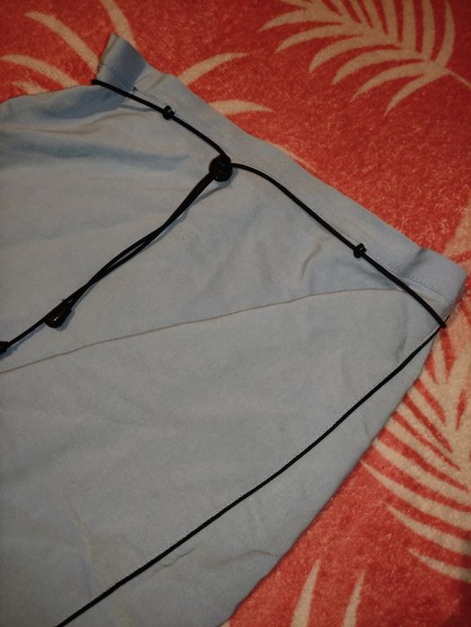 голубая юбка на резинке