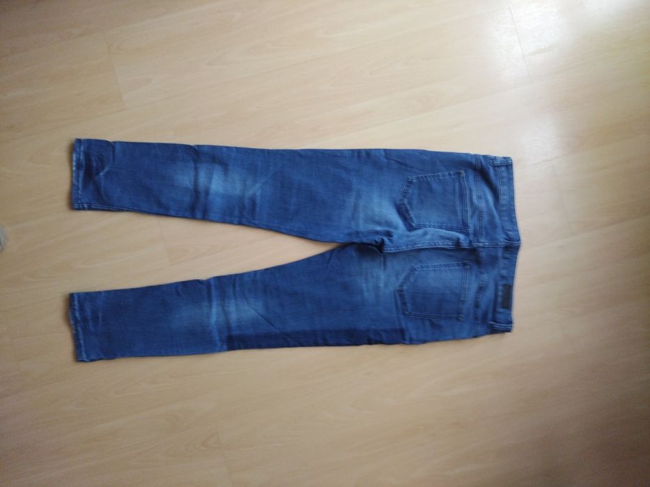 Jeansy damskie 42 w łaty