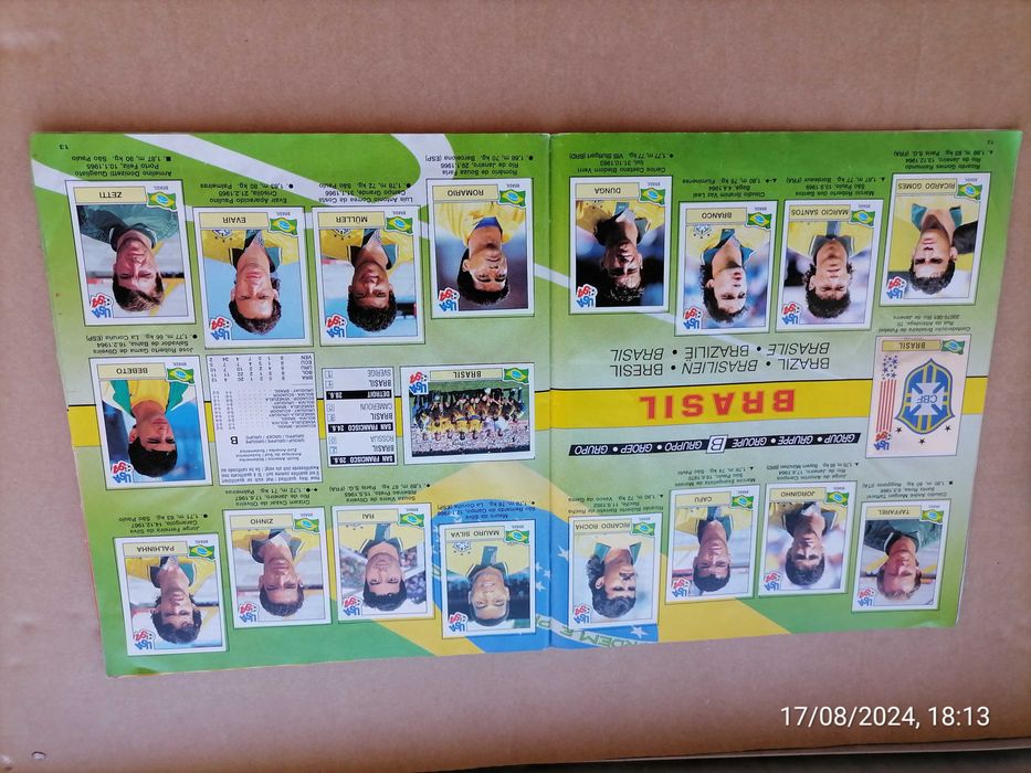 Caderneta Cromos MUNDIAL USA 94 World Cup *Completa * Panini